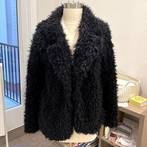 Black teddy coat